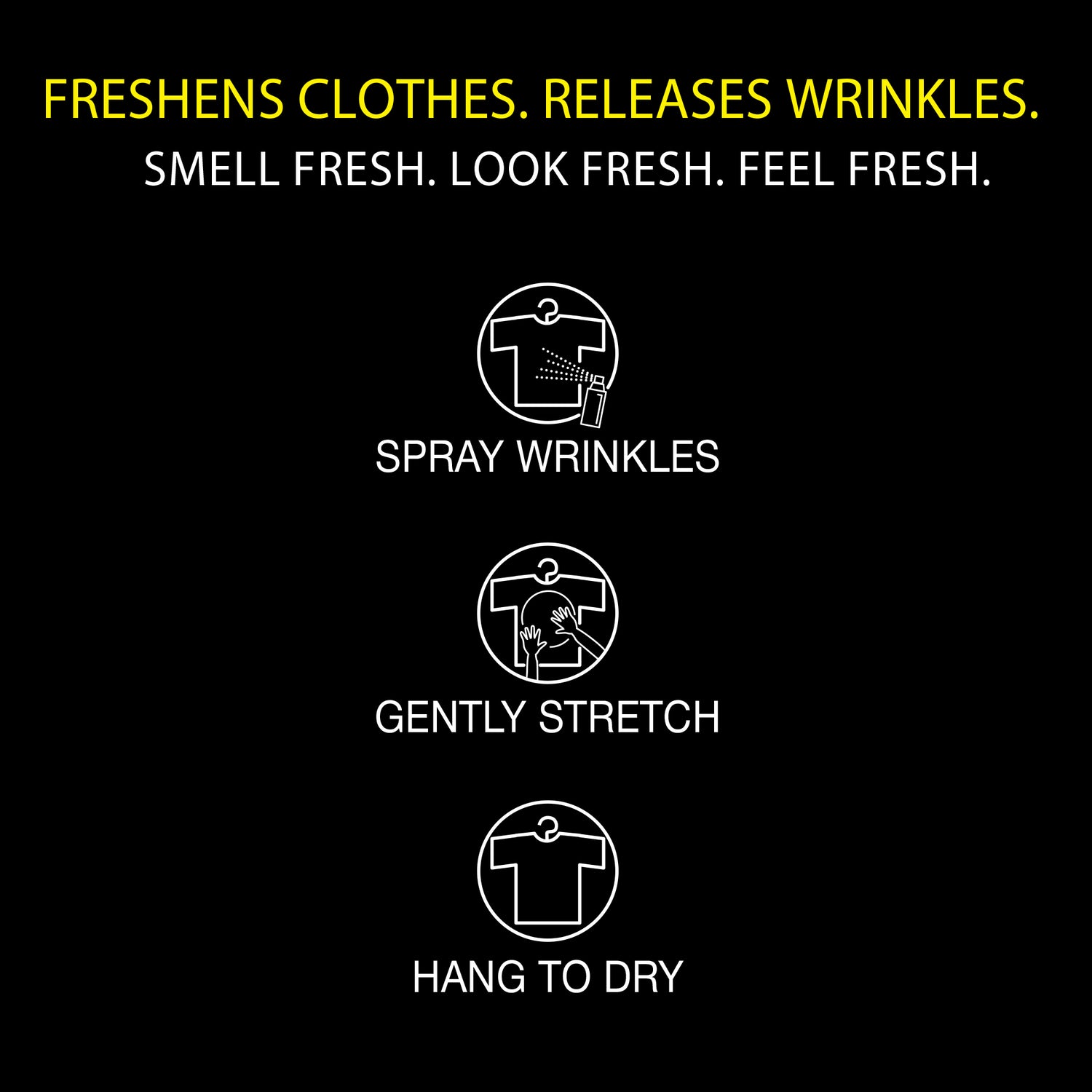 freshens clothes releases wrinkles